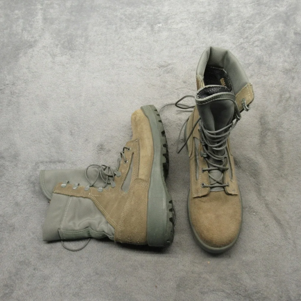 Belleville‎ Mens Boots 7 R Green Goretex Waterproof Steel Toe Military Combat